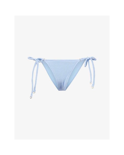 Seafolly Blue Sea Dive Tie-Side Bikini Bottoms