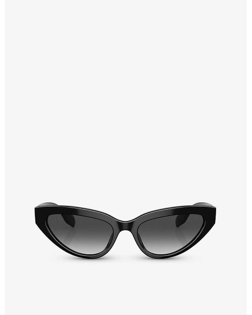 Burberry Black Be4373u Debbie Cat-eye-frame Acetate Sunglasses