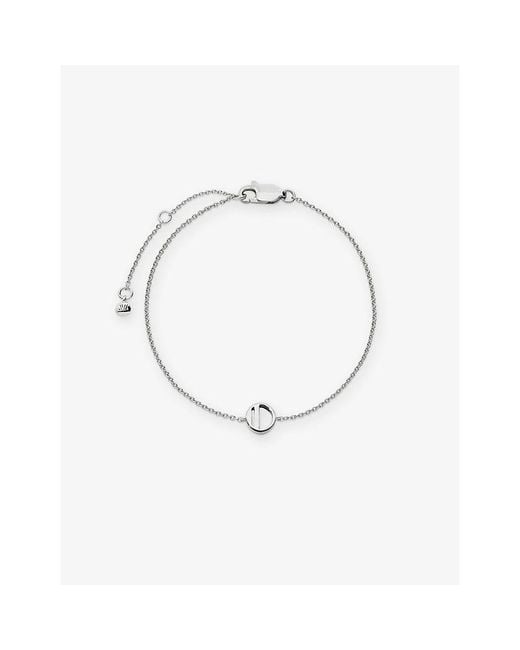 Monica Vinader Metallic Initial O Sterling- Bracelet