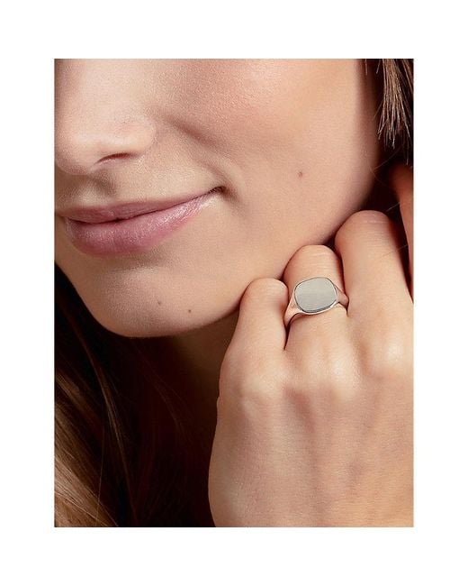 Thomas Sabo White Classic Sterling Signet Ring