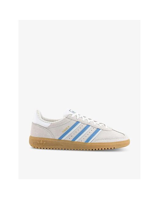 Adidas Blue Hand 2 Brand-embellished Suede Low-top Trainers for men
