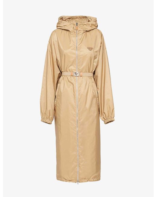 Prada Natural Light Oversized-fit Re-nylon Raincoat