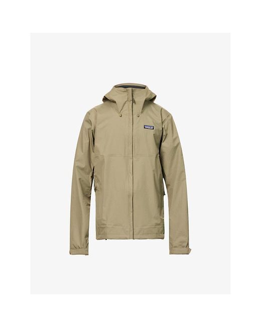 Patagonia Natural Torrentshell 3l Brand-patch Relaxed-fit Recycled-nylon Hooded Jacket for men