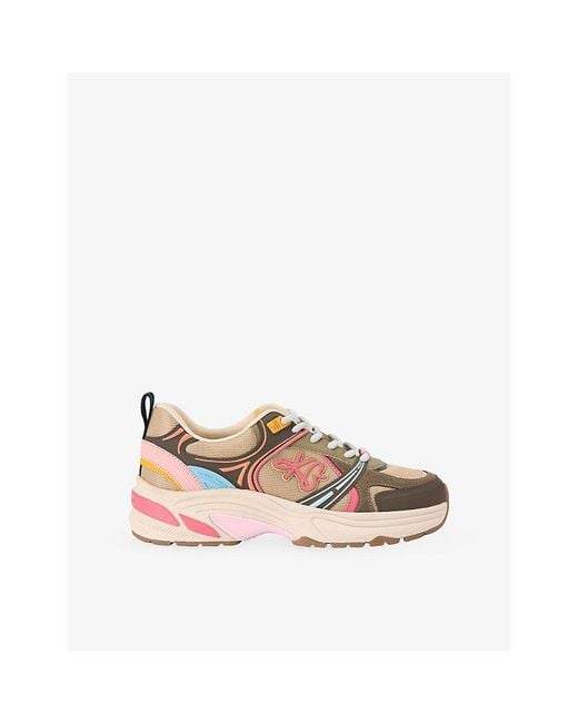 KG by Kurt Geiger Pink Lexie Mesh Trainers
