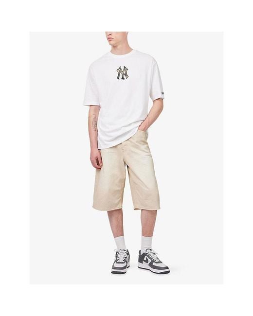 KTZ White New York Yankees Mlb Infill Oversized Cotton T-Shirt for men