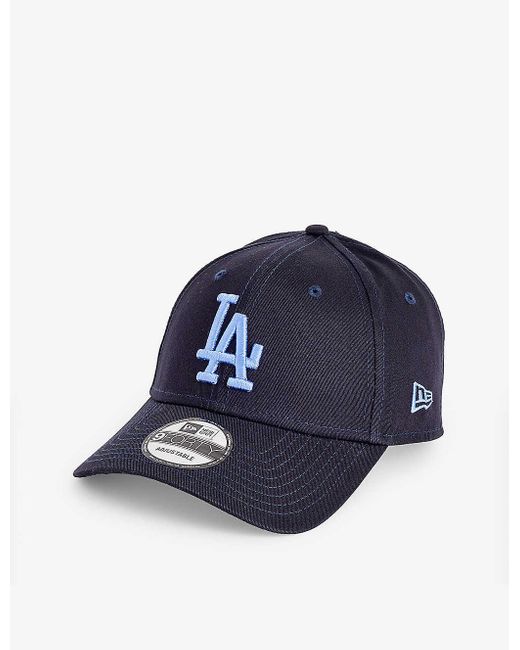 KTZ Blue 9forty La Dodgers Brand-embroidered Cotton-twill Cap for men