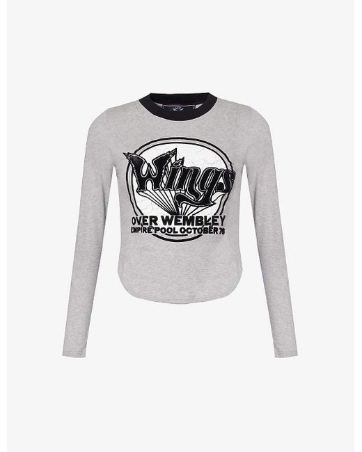 Stella McCartney White Wings Baby Graphic-pattern Cotton-jersey T-shirt