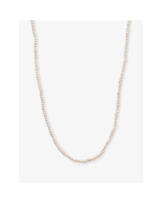 MEJURI White Micro 14Ct- And Freshwater Pearl Necklace