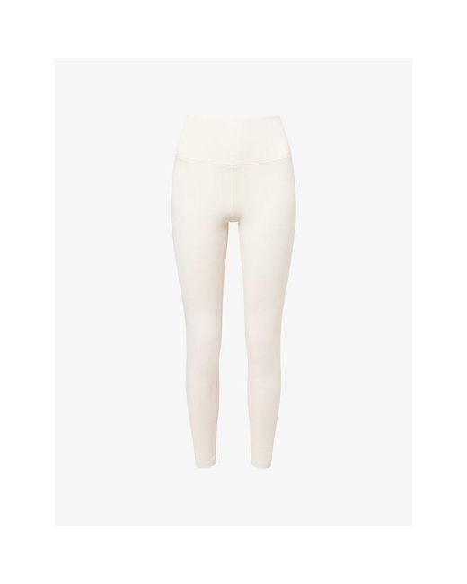 Now You Live White Willoughby High-Rise Yoga Leggings