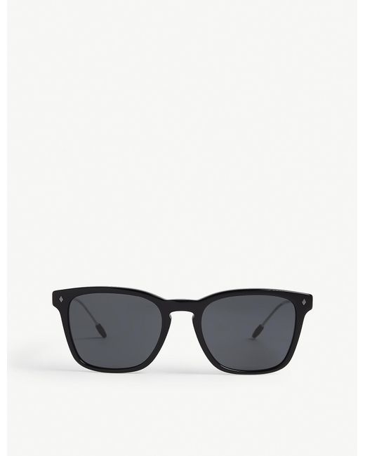 Giorgio Armani Black Ar8120 Rectangle-frame Sunglasses