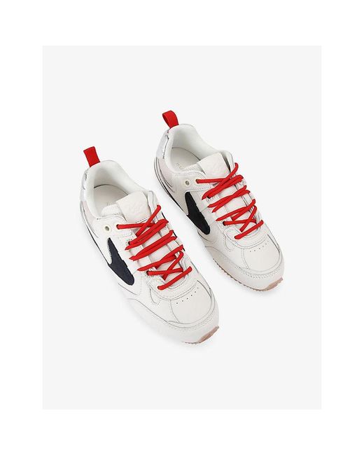 Kurt Geiger White K Slim Runner Leather Trainers