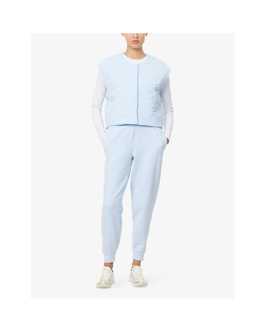 Nike Blue Dri-Fit Mid-Rise Cotton-Jersey Blend Joggers