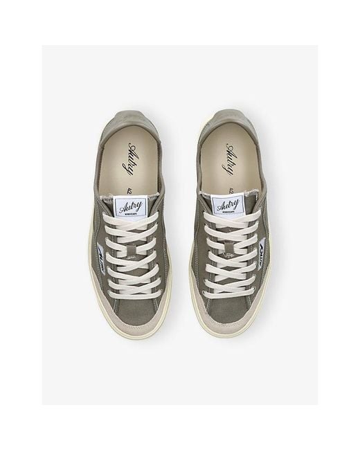 Autry Gray Windscape Canvas And Suede Trainers for men