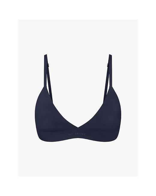 NikeSKIMS Blue Shine Triangle Sports Bra