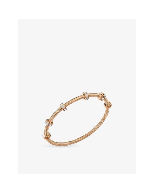 Cartier Metallic Écrou De 18Ct Rose- And Diamond Bracelet