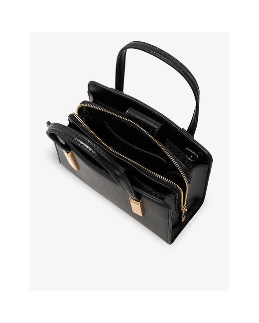 Dune Black Dinkydenbeigh Small Faux-leather Tote Bag