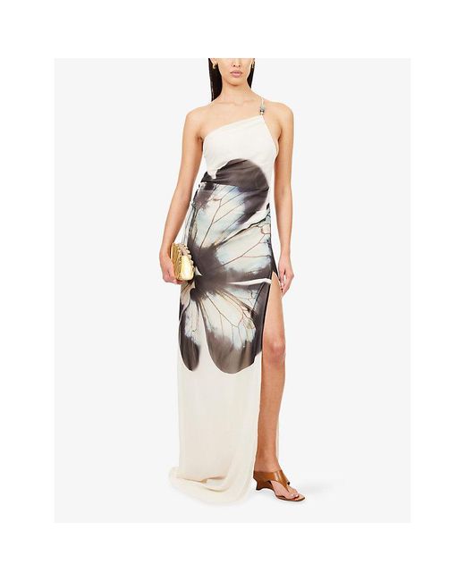 opt beige floral alana dress MISA Alana Dress  Mikinola
