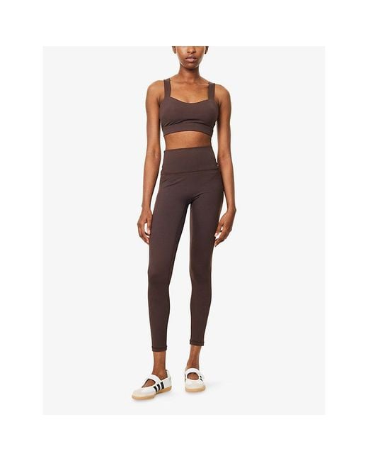 Sisterly Tribe Brown Softsculpt Sweetheart Sports Bra