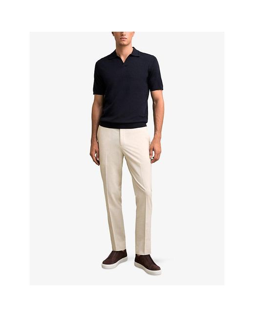 Reiss Natural Found Slim-Fit Stretch-Woven Trousers for men