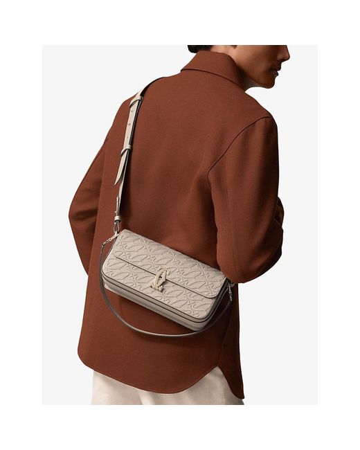 Cartier Gray C De Leather Cross-body Bag