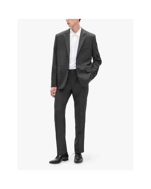 The Kooples Black Slim-Leg Wool Trousers for men