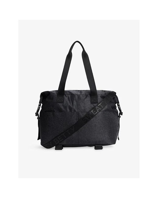 Sweaty Betty Black Strive Woven Gym Bag