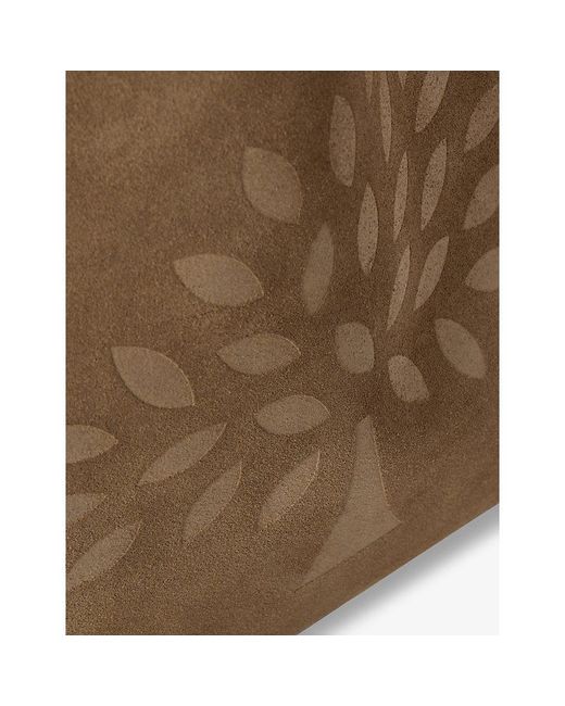 Mulberry Brown Small Tree Suede Tote Bag