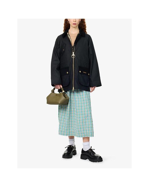 Barbour Black Treeton Waxed-Cotton Jacket