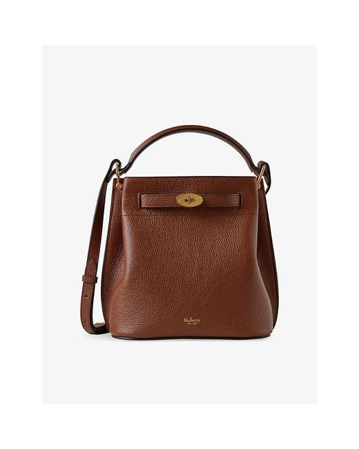 Mulberry Brown Islington Small Leather Bucket Bag
