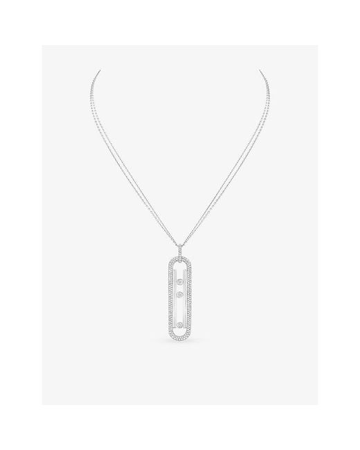 Messika White Move 10Th Medium 18Ct- And 1.15Ct Diamond Necklace