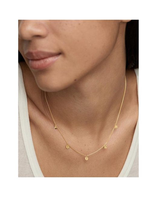 Monica Vinader Metallic Mv Siren Muse Station Sterling Necklace