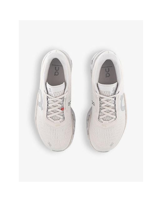 On Shoes White Cloudmonster 2 Cushioned Chunky-soled Mesh Low-top Trainers 7.