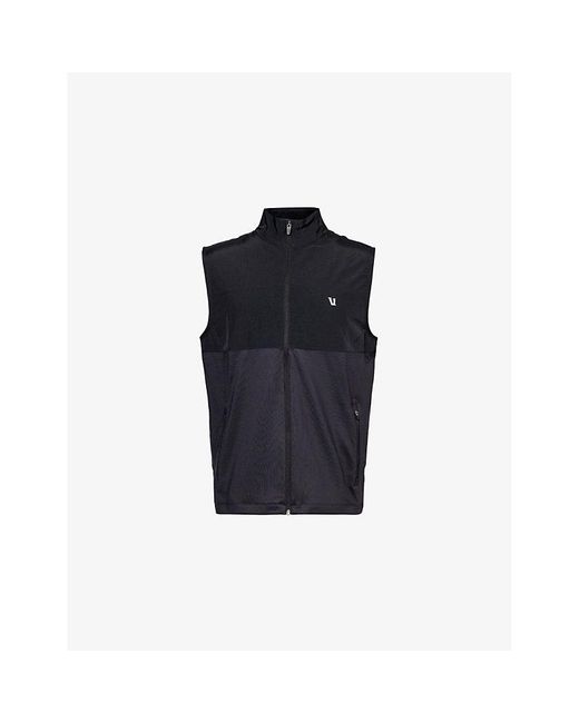 vuori Blue Sunday Element Logo-embroidered Stretch-recycled-polyester Gilet for men