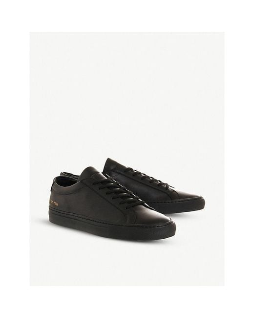 Common Projects Black Achilles Low-Top Trainers for men