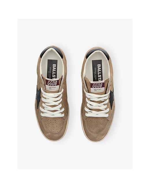 Golden Goose Deluxe Brand Natural Ballstar 15981 Suede Trainers