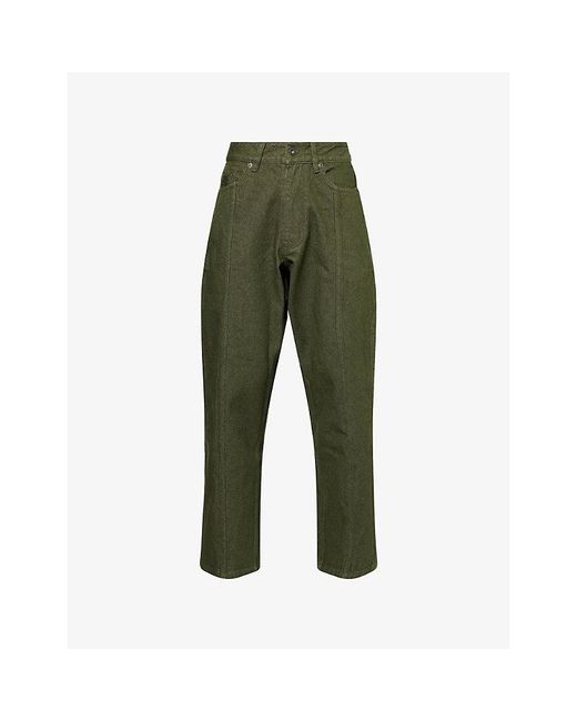 Heresy Green Alga Wide-Leg Denim Jeans for men