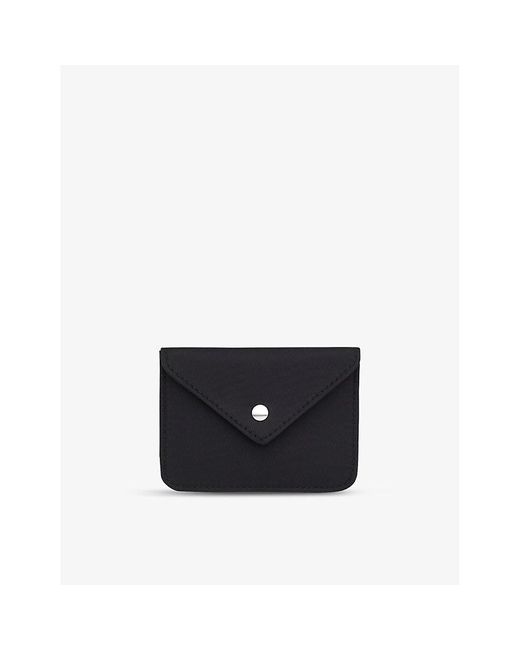 Whistles Black Envelope-flap Nylon Card Holder