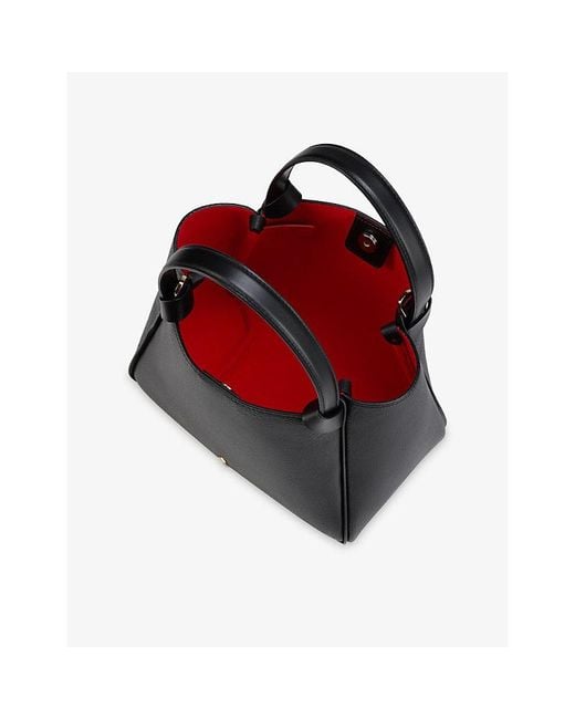 Christian Louboutin Black Bettina Mini Empire Leather Tote Bag