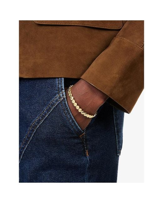 Lisa Gozlan Natural The Mini Classic Happy Face 18Ct-Plated Brass Bracelet