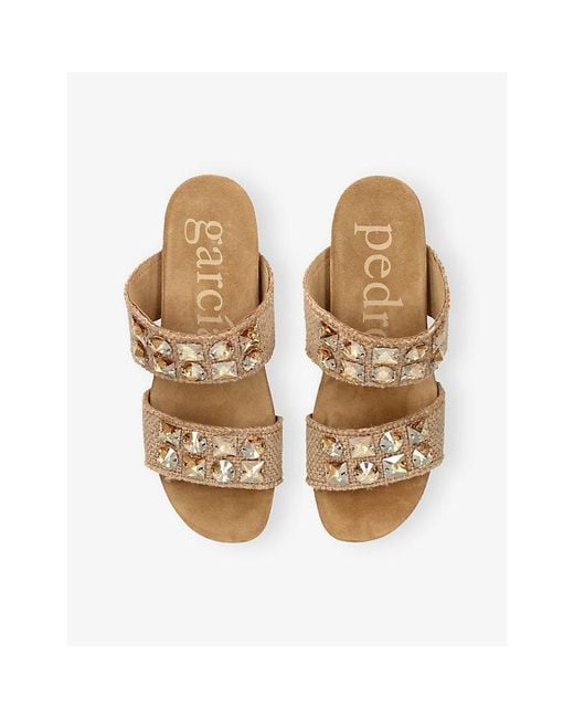 Pedro Garcia Natural Wendy Jute Wedge Sandals