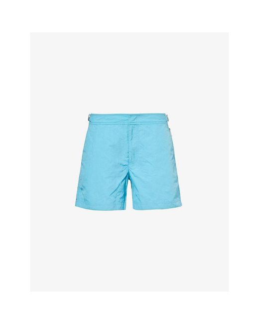Orlebar Brown Blue Setter Logo-tab Regular-fit Swim Shorts for men