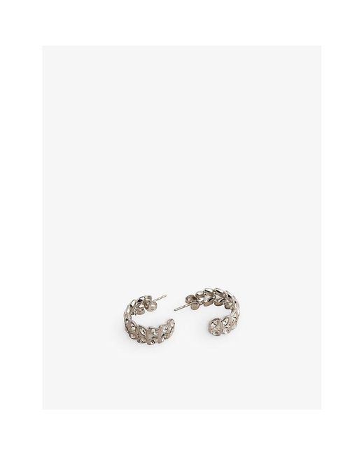 ted baker silver hoop earrings