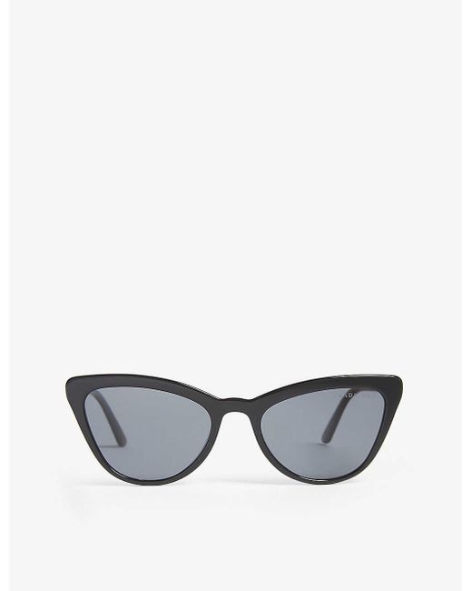 Prada Pr 01vs 56 Catwalk Sunglasses in Gray | Lyst