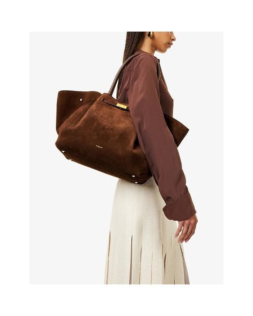 DeMellier London Brown The New York Suede Tote Bag