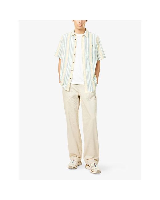 Patagonia Metallic Stripe-Print Short-Sleeve Cotton Shirt for men