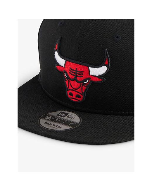 KTZ Black 9fifty Chicago Bulls Cotton-twill Cap for men