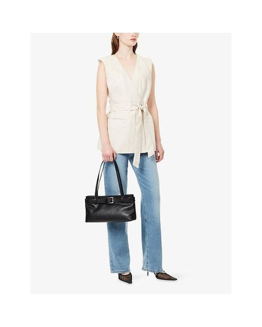 GOOD AMERICAN Blue Soft Good True Straight-Leg Denim Jeans