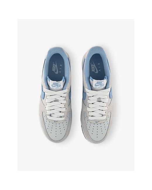 Nike Blue Air Force 1 '07 Suede Low-Top Trainers for men