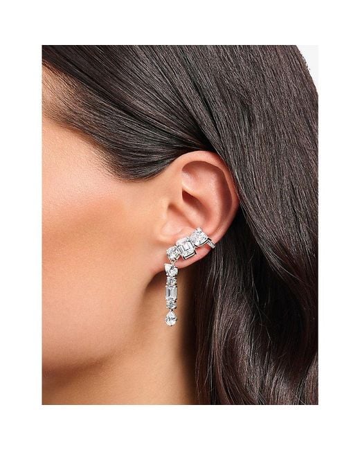 Thomas Sabo White Pure Glamour Stainless-Steel And Cubic Zirconia Single