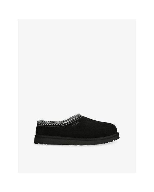 Ugg Black Tasman Ii Suede Slippers for men